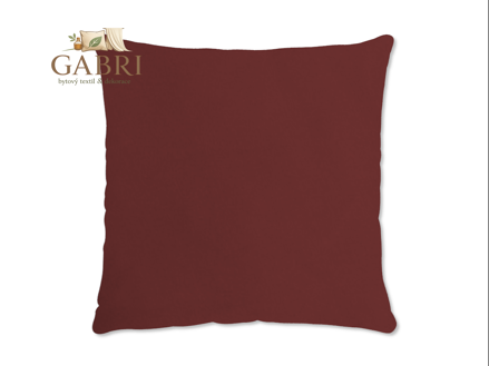 Saténový povlak na polštář vínový