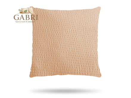 Krepový povlak na polštář béžový