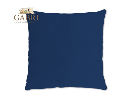 Saténový povlak na polštář tmavě modrý