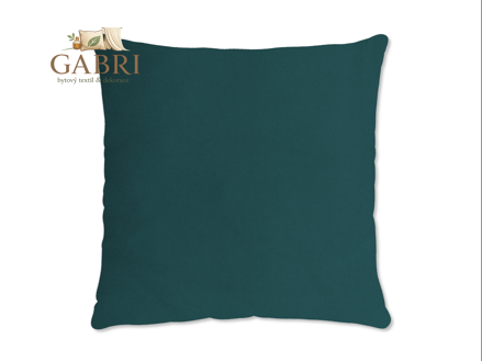 Saténový povlak na polštář petrolový