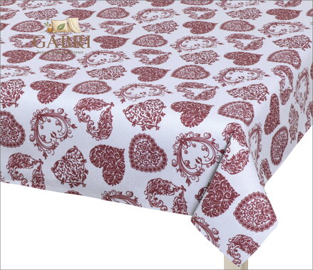 Ubrus krajkové srdce