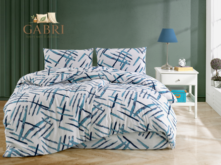 Flanelové francouzské povlečení 200x200, 70x90 Orlex blue