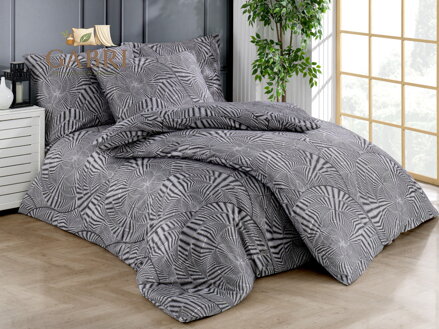 Prodloužené povlečení Satén 140x220, 70x90cm Pandora grey