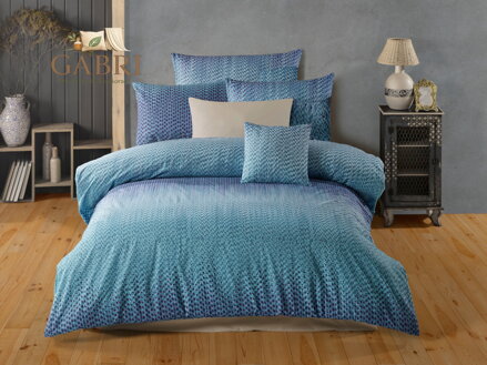 Bavlněný povlak na polštář Guru blue