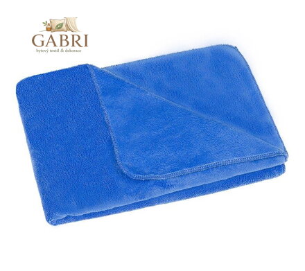 Dětská micro deka 75x100 cm modrá