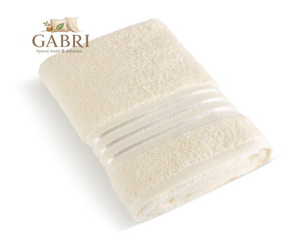 Froté osuška Linie 70x140cm 500g vanilková