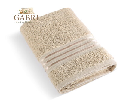 Froté ručník Linie 50x100cm 500g světle béžová