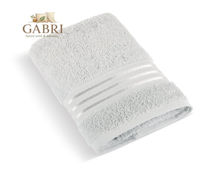 Froté ručník Linie 50x100cm 500g světle šedá