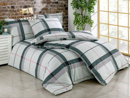 Povlečení bavlna 140x200, 70x90cm Tailor grey