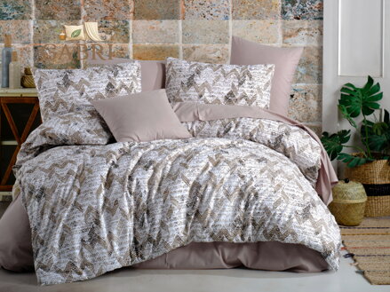 Povlečení francouzské bavlna 200x200,70x90 Fany beige