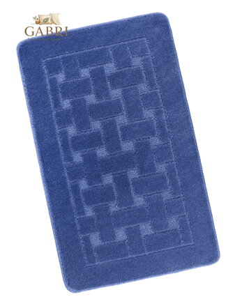 Koupelnová předložka 60x100cm Obdélníky modré