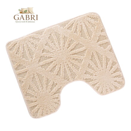 Předložka před WC 60x50cm Paprsky smetanové