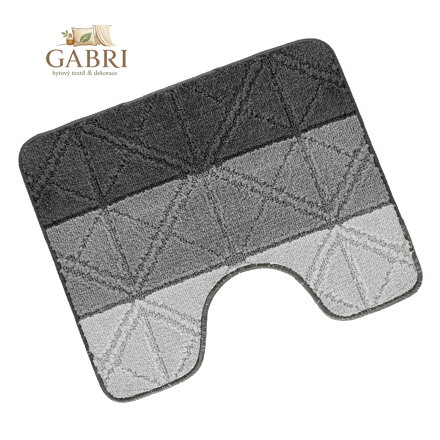 Předložka před WC 60x50cm Trojúhelníky šedé