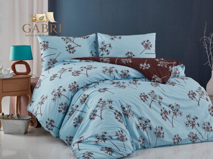 Povlečení bavlna 140x200, 70x90cm Liana blue