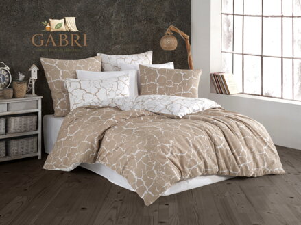 Povlečení francouzské bavlna 200x200,70x90 Misty beige