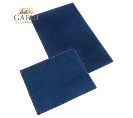 Koupelnová sada předložek GOLD 60x100+60x50cm tmavě modrá