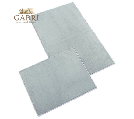 Koupelnová sada předložek GOLD 60x100+60x50cm  světle šedá