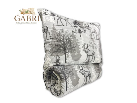 Vánoční povlečení francouzské bavlna 240x200,70x90 Lara