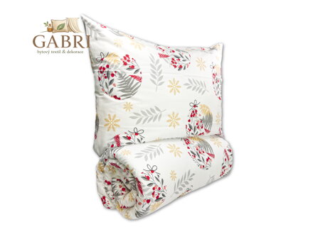 Vánoční povlečení francouzské bavlna 200x200,70x90 Stella