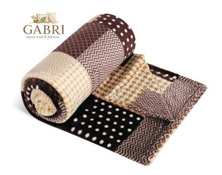 Deka Kemping 150x200 cm kostka béžová