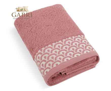 Froté osuška Krajka 70x140cm 500g starorůžová