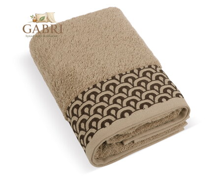 Froté osuška Krajka 70x140cm 500g hnědá