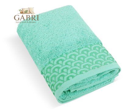 Froté osuška Krajka 70x140cm 500g tyrkysová