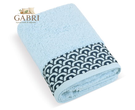 Froté ručník Krajka 50x100cm 500g světle modrá