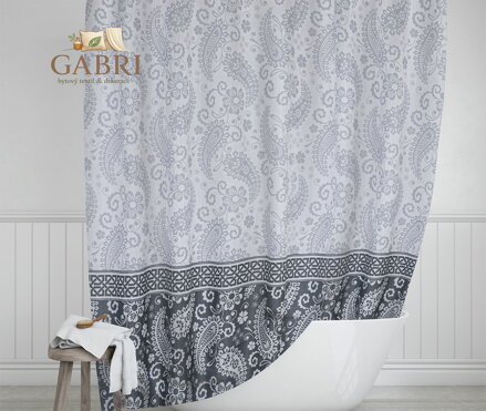 Koupelnový závěs šedý kašmír