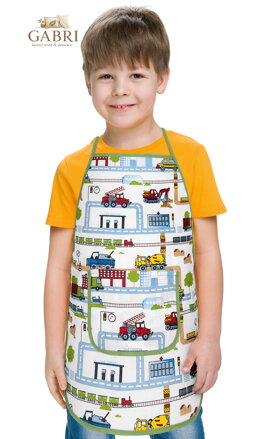 Dětská zástěrka město
