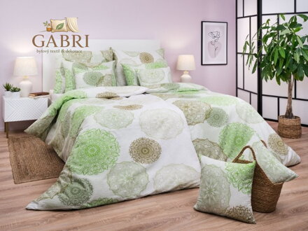 Povlečení flanel Magic světle zelená 140x200, 70x90 cm