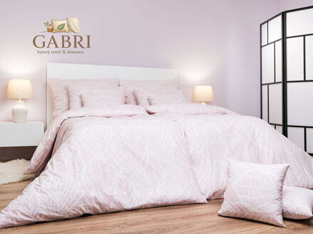Povlečení bavlna Max pudrový 140x200, 70x90 cm II.jakost