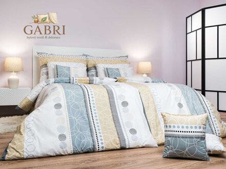 Povlečení bavlna Ateliér béžový 140x200, 70x90 cm II.jakost