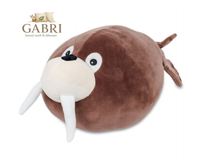 Plyšák Mrož hnědý 45 cm