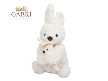 Plyšák Zaječí rodinka krémová