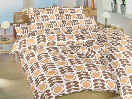 Dadka Povlečení krep Kytka nugát 140x200, 70x90 cm