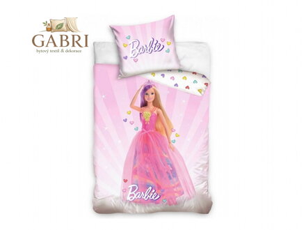 Povlečení Barbie Růžový svět 140x200, 70x90 cm
