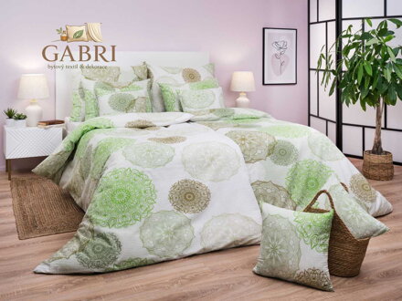 Povlečení flanel Magic světle zelená 140x220, 70x90 cm