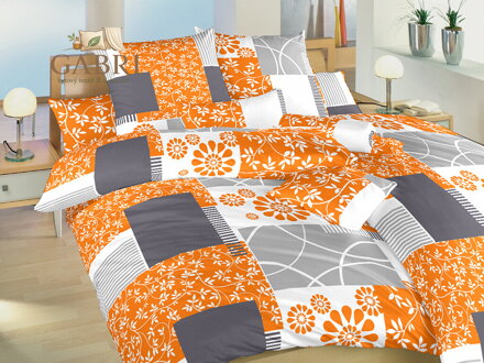 Povlečení flanel Bluemoon oranžová 140x200 70x90 cm