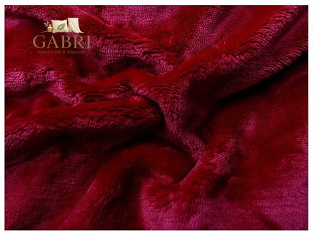 Svitap Prostěradlo mikroflanel bordó 180x200x20 cm