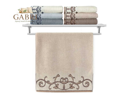 Veba Ručník Terry Barocco I. béžová 50x100 cm