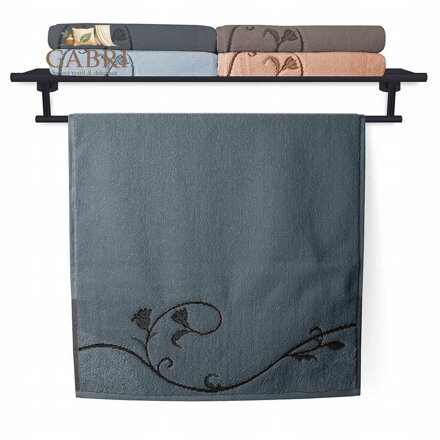 Veba Ručník Terry Floral Dance 036 modrošedý 50x100 cm