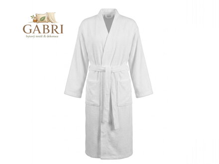 Froté župan Praktik Kimono bílá velikost XXXL