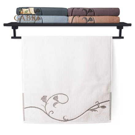 Veba Ručník Terry Floral Dance 036 bílý 50x100 cm