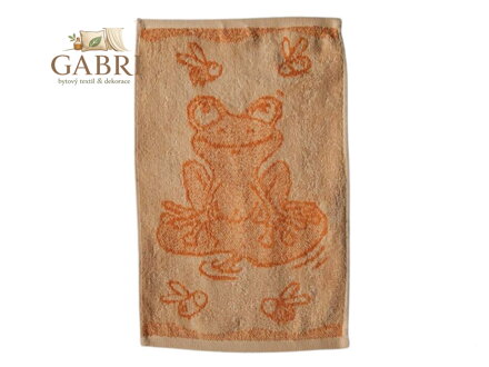 Dětský ručník Frog orange 30x50 cm