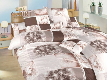 Povlečení satén 1+1 (140x200, 90x70) Pampelišky 3D