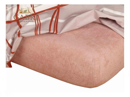 Froté prostěradlo 60x120x10 béžové II.jakost