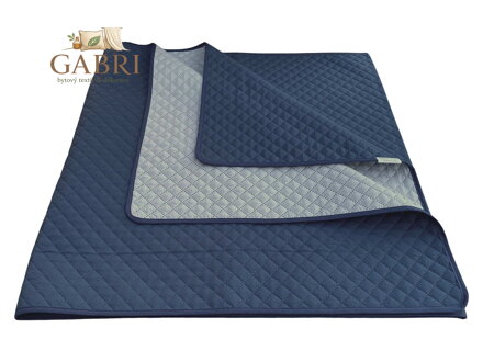 Dadka Přehoz Ultra 51R-66-390 světle šedá/tmavě modrá 135x245 cm