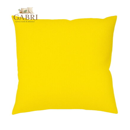 Povlak na polštář jersey tmavě žlutá