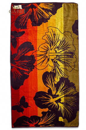 Svitap Plážová osuška Velké květy 90x170 cm